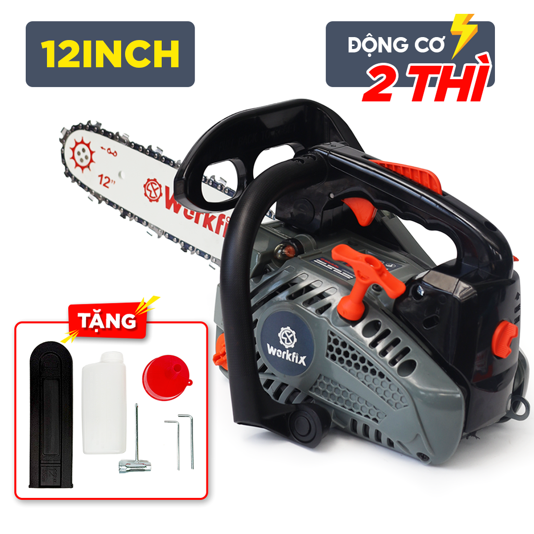 Máy Cưa Xích Chạy Xăng Workfix WF-CX1202E 900W Lam 30cm 