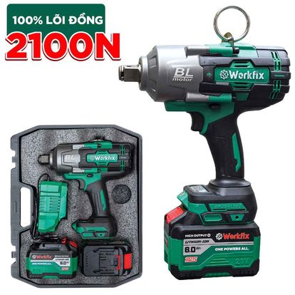 Máy siết bulong Workfit WF-IW2100N chuyên vặn mở ốc xe đầu kéo, xe tải, ô tô, xe máy...